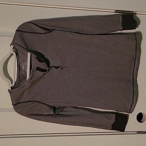 Eddie Bauer striped henley